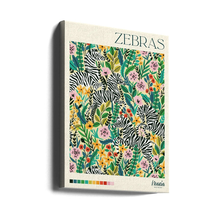 ZEBRA. Zebra Collection - Stretched Canvas, Poster or Fine Art Print I Heart Wall Art