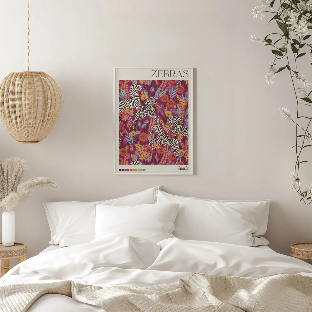 ZEBRA. Zebra Collection - Stretched Canvas, Poster or Fine Art Print I Heart Wall Art