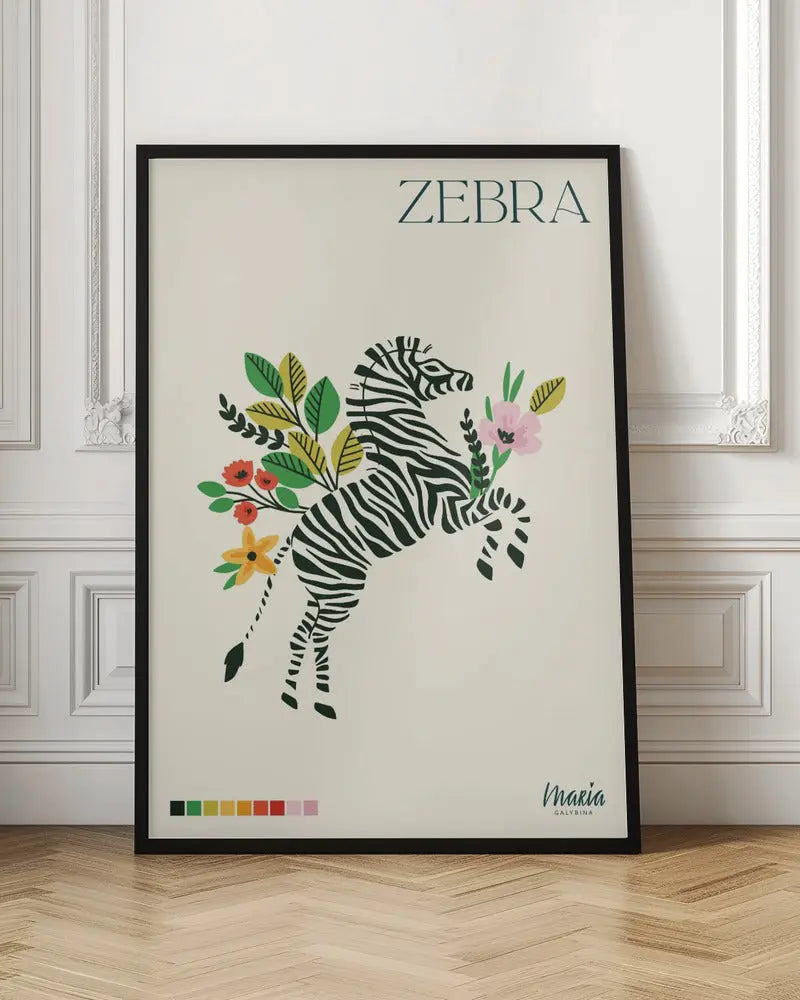 ZEBRA. Zebra Collection - Stretched Canvas, Poster or Fine Art Print I Heart Wall Art