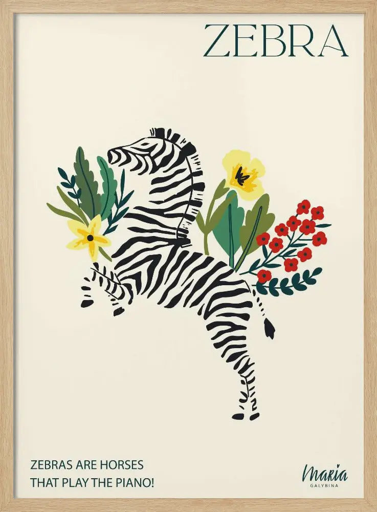 ZEBRA. Zebra Collection - Stretched Canvas, Poster or Fine Art Print I Heart Wall Art