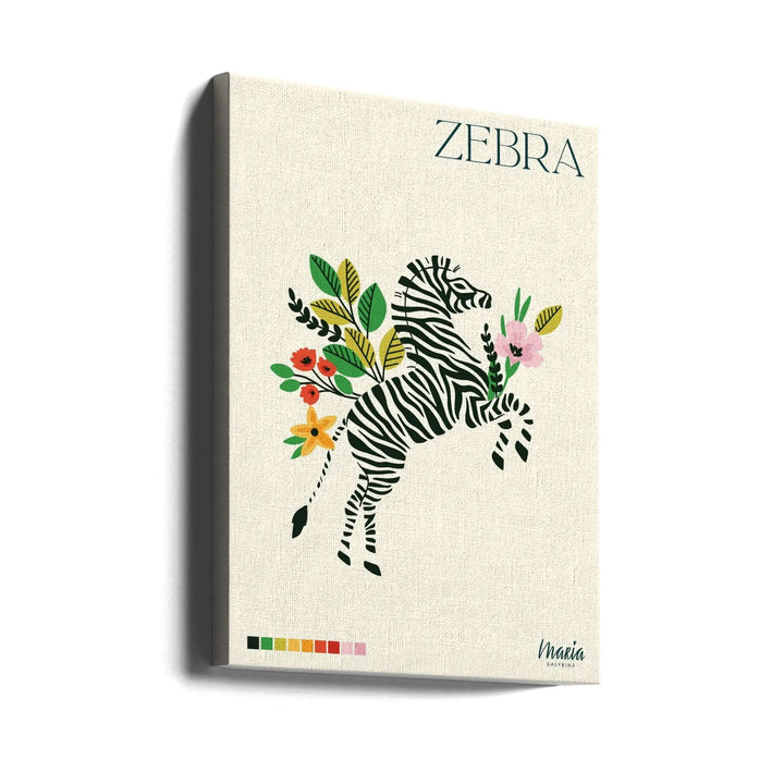 ZEBRA. Zebra Collection - Stretched Canvas, Poster or Fine Art Print I Heart Wall Art