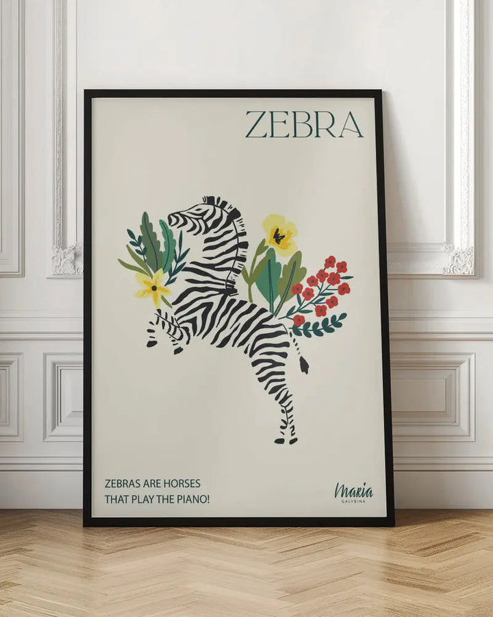 ZEBRA. Zebra Collection - Stretched Canvas, Poster or Fine Art Print I Heart Wall Art