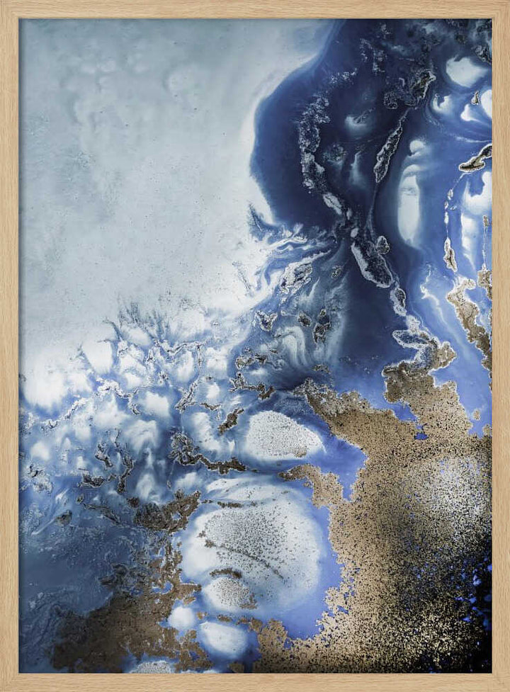 Zen Art &amp;039;Ocean Wave Waltz 2&amp;039; - Watercolor waves - Stretched Canvas, Poster or Fine Art Print - I Heart Wall Art - Poster Print, Canvas Print or Framed Art Print