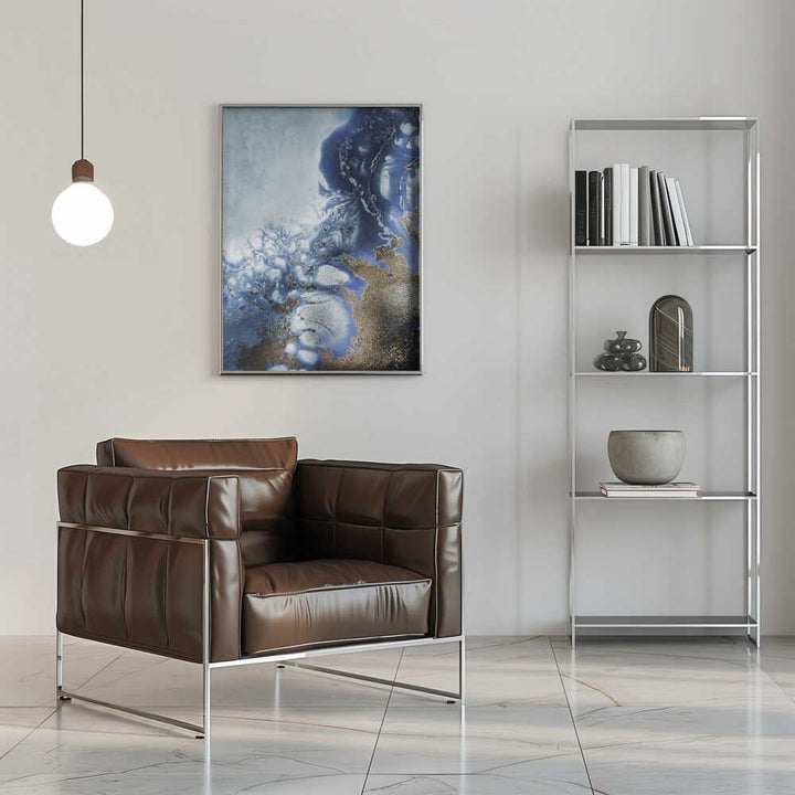 Zen Art &amp;039;Ocean Wave Waltz 2&amp;039; - Watercolor waves - Stretched Canvas, Poster or Fine Art Print - I Heart Wall Art - Poster Print, Canvas Print or Framed Art Print