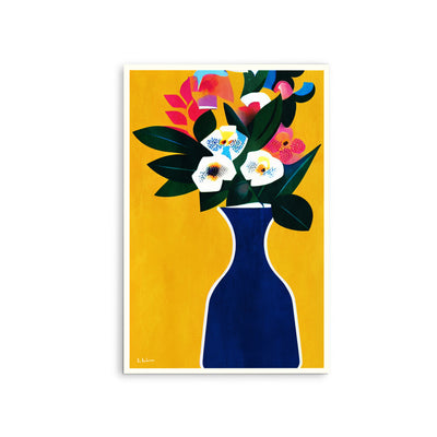 Sunshine Flowers by Bo Anderson - Stretched Canvas Print or Framed Fine Art Print - Artwork I Heart Wall Art Australia 