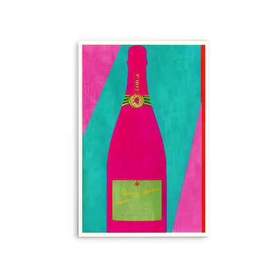 Pink Champagne by Bo Anderson - Stretched Canvas Print or Framed Fine Art Print - Artwork I Heart Wall Art Australia 