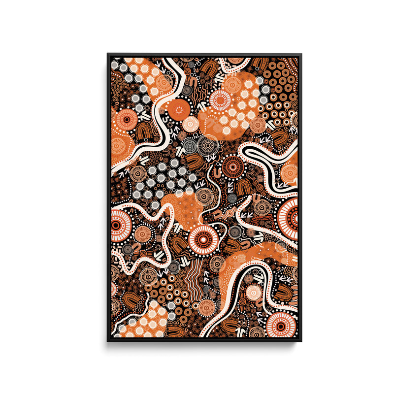 Canobie - Dry Season Edition 1 by Leah Cummins - Stretched Canvas Print or Framed Fine Art Print - Artwork I Heart Wall Art Australia 