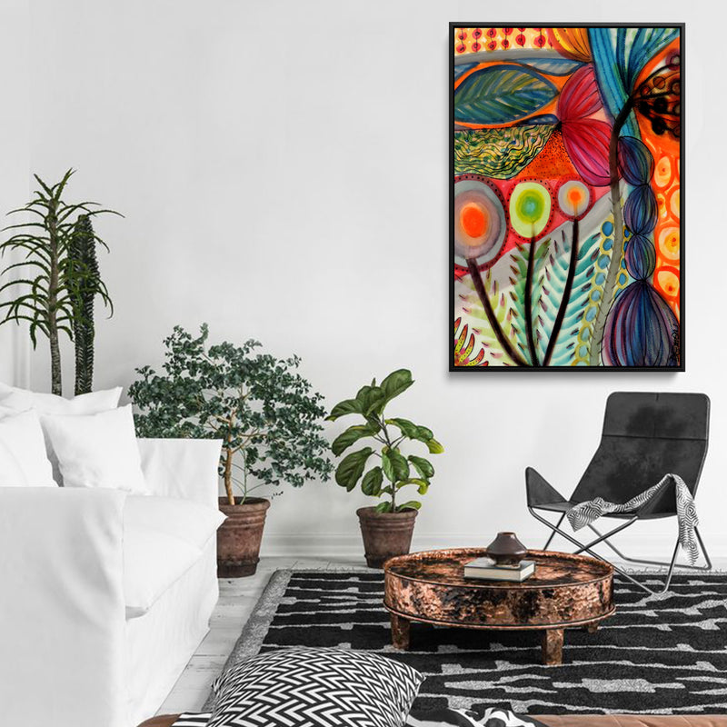 Vivaces by Sylvie Demers- Stretched Canvas Print or Framed Fine Art Print - Artwork I Heart Wall Art Australia 