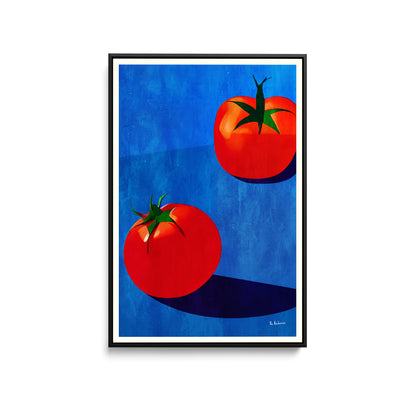 Deux Tomates by Bo Anderson - Stretched Canvas Print or Framed Fine Art Print - Artwork I Heart Wall Art Australia 
