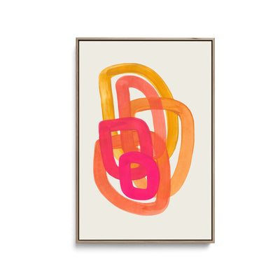 70s Spiral by Ejaaz Haniff - Stretched Canvas Print or Framed Fine Art Print - Artwork I Heart Wall Art Australia 