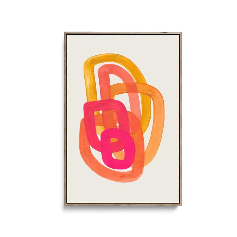 70s Spiral by Ejaaz Haniff - Stretched Canvas Print or Framed Fine Art Print - Artwork I Heart Wall Art Australia 