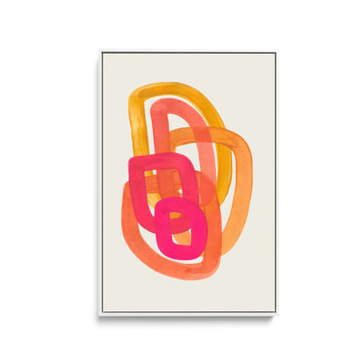 70s Spiral by Ejaaz Haniff - Stretched Canvas Print or Framed Fine Art Print - Artwork I Heart Wall Art Australia 