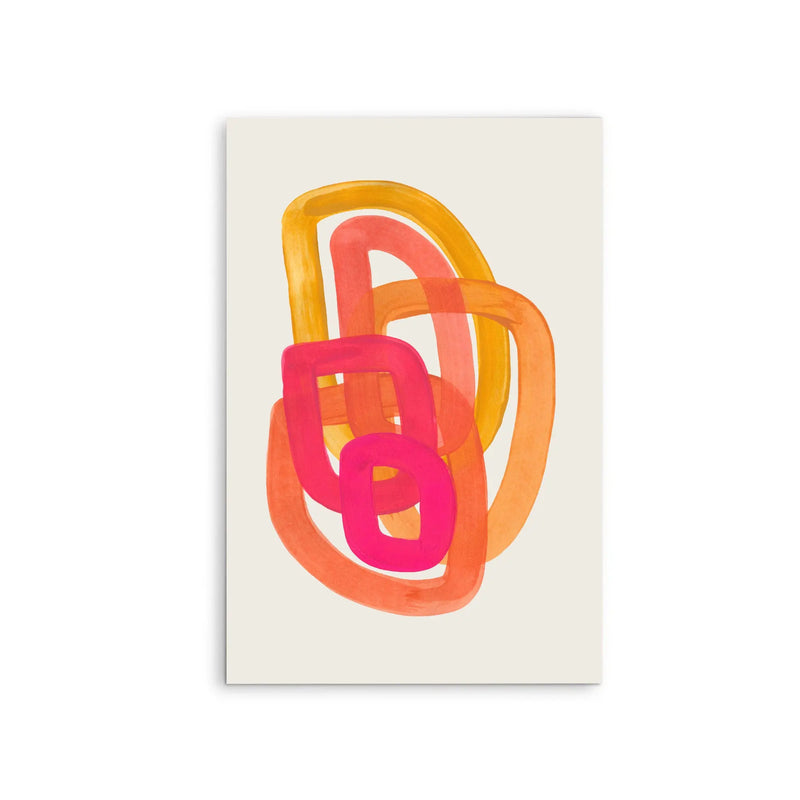 70s Spiral by Ejaaz Haniff - Stretched Canvas Print or Framed Fine Art Print - Artwork I Heart Wall Art Australia 