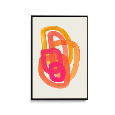 70s Spiral by Ejaaz Haniff - Stretched Canvas Print or Framed Fine Art Print - Artwork I Heart Wall Art Australia 