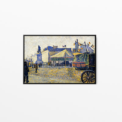 Place de Clichy by  Paul Signac - Stretched Canvas Print or Framed Fine Art Print - Artwork I Heart Wall Art Australia 