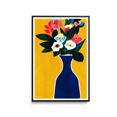 Sunshine Flowers by Bo Anderson - Stretched Canvas Print or Framed Fine Art Print - Artwork I Heart Wall Art Australia 