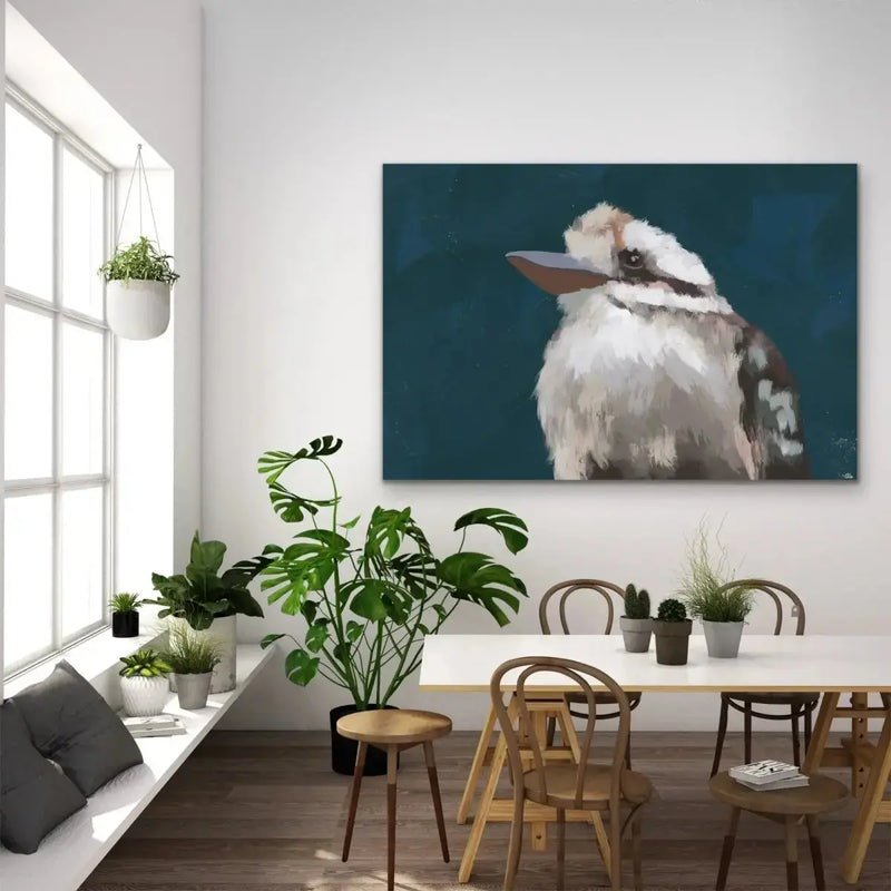 A Friend Indeed - Australian Kookaburra Native Bird Canvas or Art Print - I Heart Wall Art - Poster Print, Canvas Print or Framed Art Print