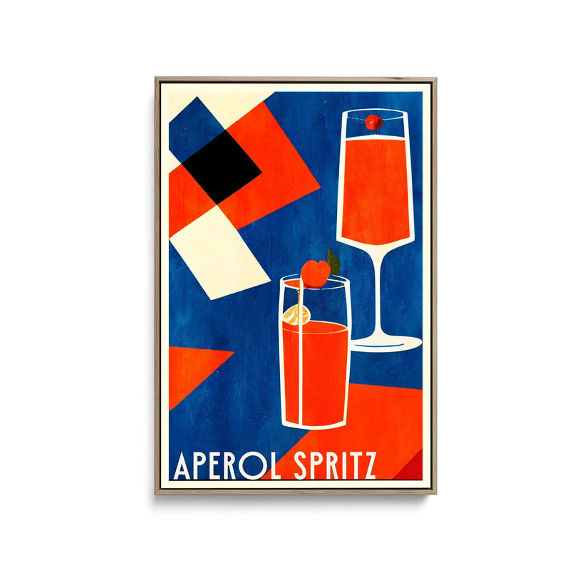 Aperol Spritz by Bo Anderson - Stretched Canvas Print or Framed Fine Art Print - Artwork I Heart Wall Art Australia 