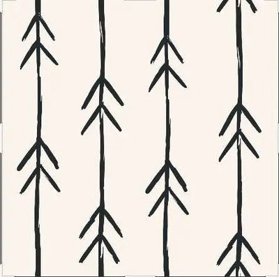 Arow Wallpaper In Black - Peel and Stick and Soak and Stick Wallpaper - I Heart Wall Art - Poster Print, Canvas Print or Framed Art Print