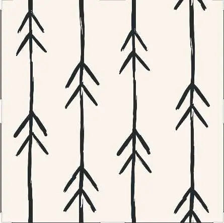 Arow Wallpaper In Black - Peel and Stick and Soak and Stick Wallpaper - I Heart Wall Art - Poster Print, Canvas Print or Framed Art Print