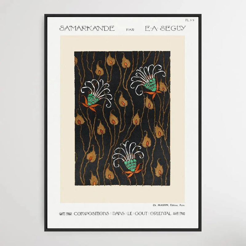 Art Deco Flower Pattern 2 1914 by E. A. Séguy - I Heart Wall Art - Poster Print, Canvas Print or Framed Art Print