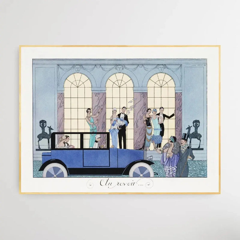 Au Revoir (1920) by George Barbier - I Heart Wall Art - Poster Print, Canvas Print or Framed Art Print
