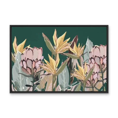 Australian Garden - Green Australian Foliage Print By Edie Fogarty Canvas or Art Print - I Heart Wall Art - Poster Print, Canvas Print or Framed Art Print