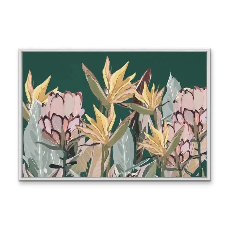 Australian Garden - Green Australian Foliage Print By Edie Fogarty Canvas or Art Print - I Heart Wall Art - Poster Print, Canvas Print or Framed Art Print