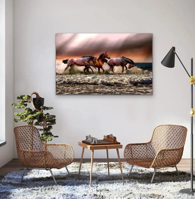 Australian Horses - Beach Photographic Print - I Heart Wall Art - Poster Print, Canvas Print or Framed Art Print