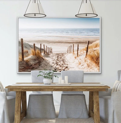 Beach Access - Photographic Beach Print on Canvas or Paper - I Heart Wall Art - Poster Print, Canvas Print or Framed Art Print