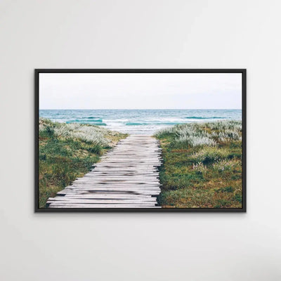 Beach Path - Photographic Beach Print on Canvas or Paper - I Heart Wall Art - Poster Print, Canvas Print or Framed Art Print