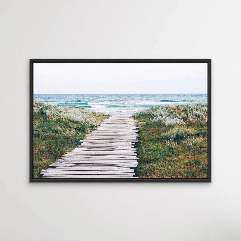 Beach Path - Photographic Beach Print on Canvas or Paper - I Heart Wall Art - Poster Print, Canvas Print or Framed Art Print
