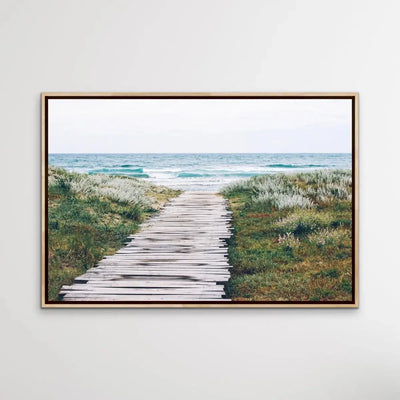 Beach Path - Photographic Beach Print on Canvas or Paper - I Heart Wall Art - Poster Print, Canvas Print or Framed Art Print