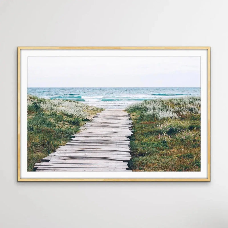 Beach Path - Photographic Beach Print on Canvas or Paper - I Heart Wall Art - Poster Print, Canvas Print or Framed Art Print