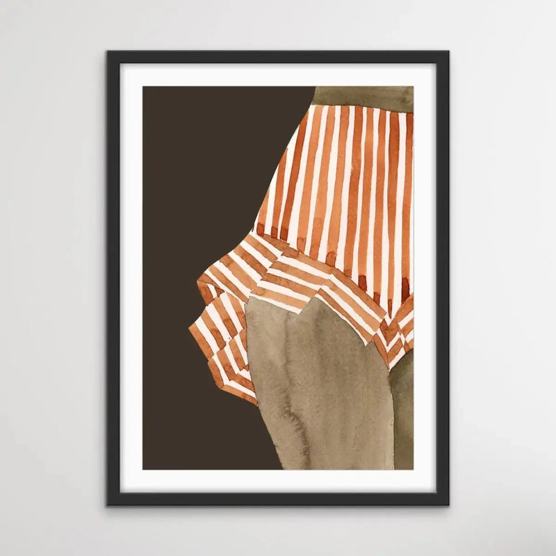 Becca Print 1 in Red - Watercolour Illustration Set - I Heart Wall Art - Poster Print, Canvas Print or Framed Art Print