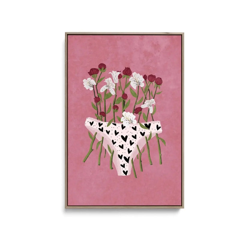 Blooming Slip by Raissa Oltmanns - Stretched Canvas Print or Framed Fine Art Print - Artwork - I Heart Wall Art - Poster Print, Canvas Print or Framed Art Print