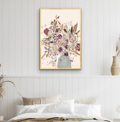 Blooms - Abstract Floral Print by Dan Hobday On Paper Or Canvas - I Heart Wall Art - Poster Print, Canvas Print or Framed Art Print