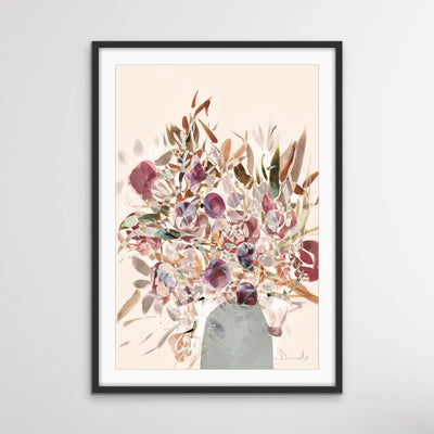 Blooms - Abstract Floral Print by Dan Hobday On Paper Or Canvas - I Heart Wall Art - Poster Print, Canvas Print or Framed Art Print