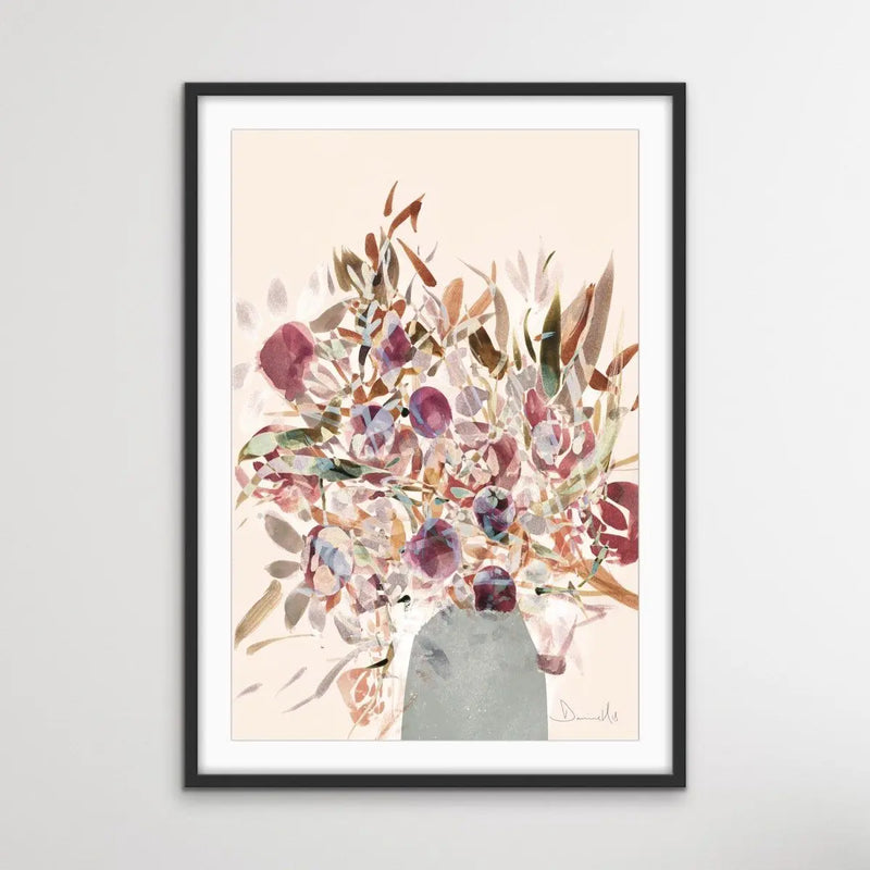 Blooms - Abstract Floral Print by Dan Hobday On Paper Or Canvas - I Heart Wall Art - Poster Print, Canvas Print or Framed Art Print