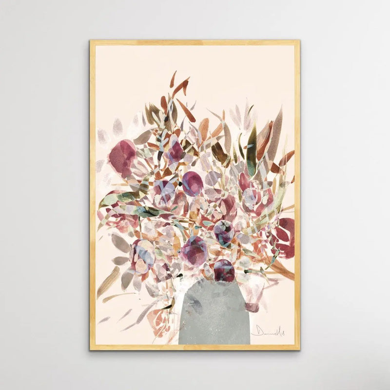 Blooms - Abstract Floral Print by Dan Hobday On Paper Or Canvas - I Heart Wall Art - Poster Print, Canvas Print or Framed Art Print