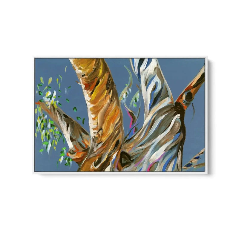 Blue Gum Tree by Lucy Hawkins - Stretched Canvas Print or Framed Fine Art Print - Artwork - I Heart Wall Art - Poster Print, Canvas Print or Framed Art Print