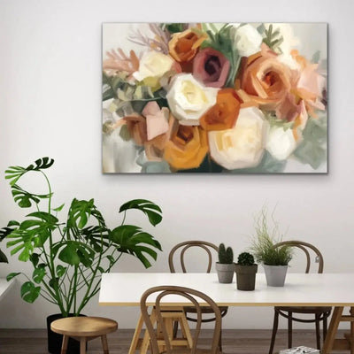Bohemian Bouquet Floral Print - I Heart Wall Art - Poster Print, Canvas Print or Framed Art Print