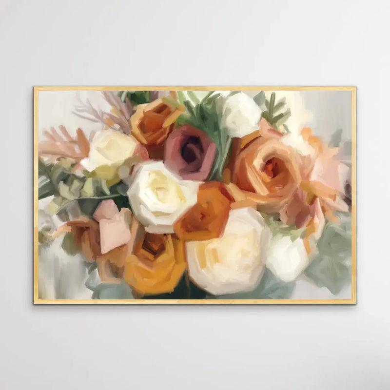 Bohemian Bouquet Floral Print - I Heart Wall Art - Poster Print, Canvas Print or Framed Art Print