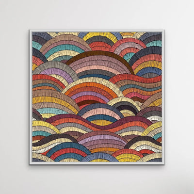 Bohemian Waves (Print Four )- Beautiful Bohemian Style Coloured Print - I Heart Wall Art - Poster Print, Canvas Print or Framed Art Print