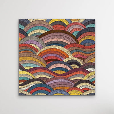 Bohemian Waves (Print Four )- Beautiful Bohemian Style Coloured Print - I Heart Wall Art - Poster Print, Canvas Print or Framed Art Print