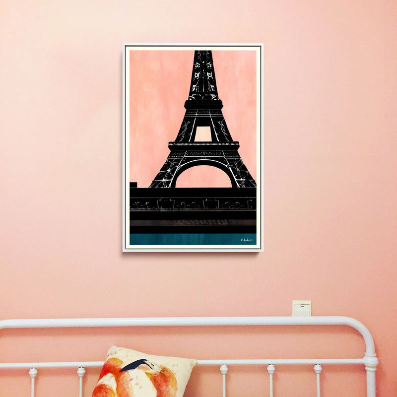 Bon Nuit, Paris by Bo Anderson - Stretched Canvas Print or Framed Fine Art Print - Artwork I Heart Wall Art Australia 