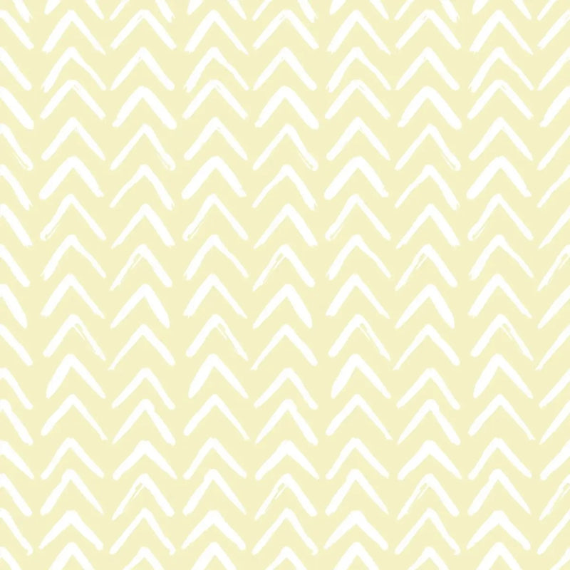 Boomerangs on Yellow - Geometric Peel and Stick Removable Wallpaper - I Heart Wall Art - Poster Print, Canvas Print or Framed Art Print