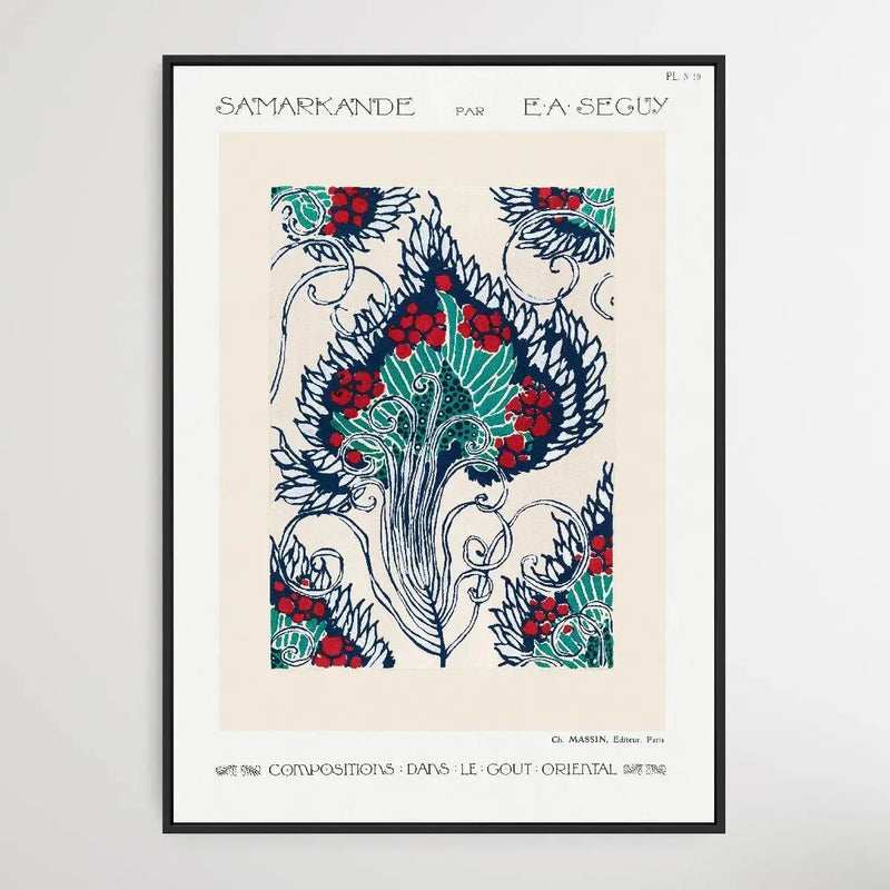 Botanical Pochoir Pattern 2 1914 by E. A. Séguy - I Heart Wall Art - Poster Print, Canvas Print or Framed Art Print