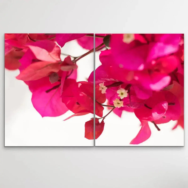 Bougainvillea - Two Piece Print Bougainvillea Print Show As Canvas or Art Prints - I Heart Wall Art - Poster Print, Canvas Print or Framed Art Print