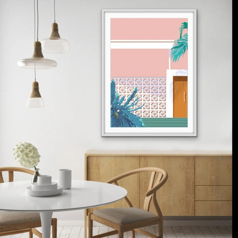 Breezeblocks Print One - Mid Century Modern Art Print - I Heart Wall Art - Poster Print, Canvas Print or Framed Art Print